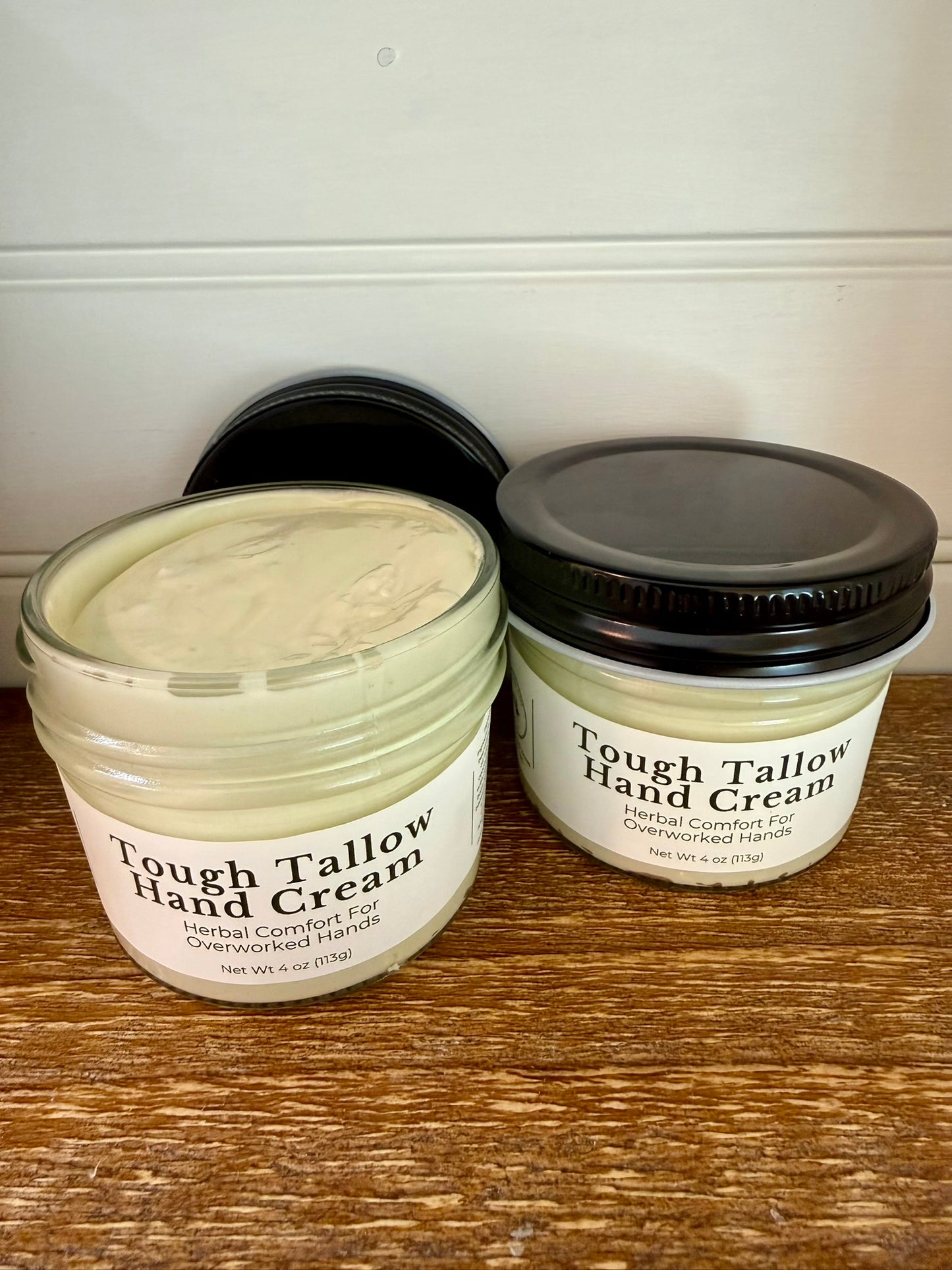 Tough Tallow Hand Cream for Men | Deep Moisture for Dry, Working Hands | Farm-Crafted Tallow Balm (4 oz)