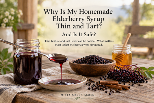 elderberry syrup misty creek acres
