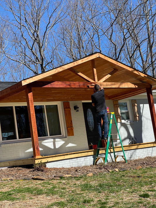 front porch of house