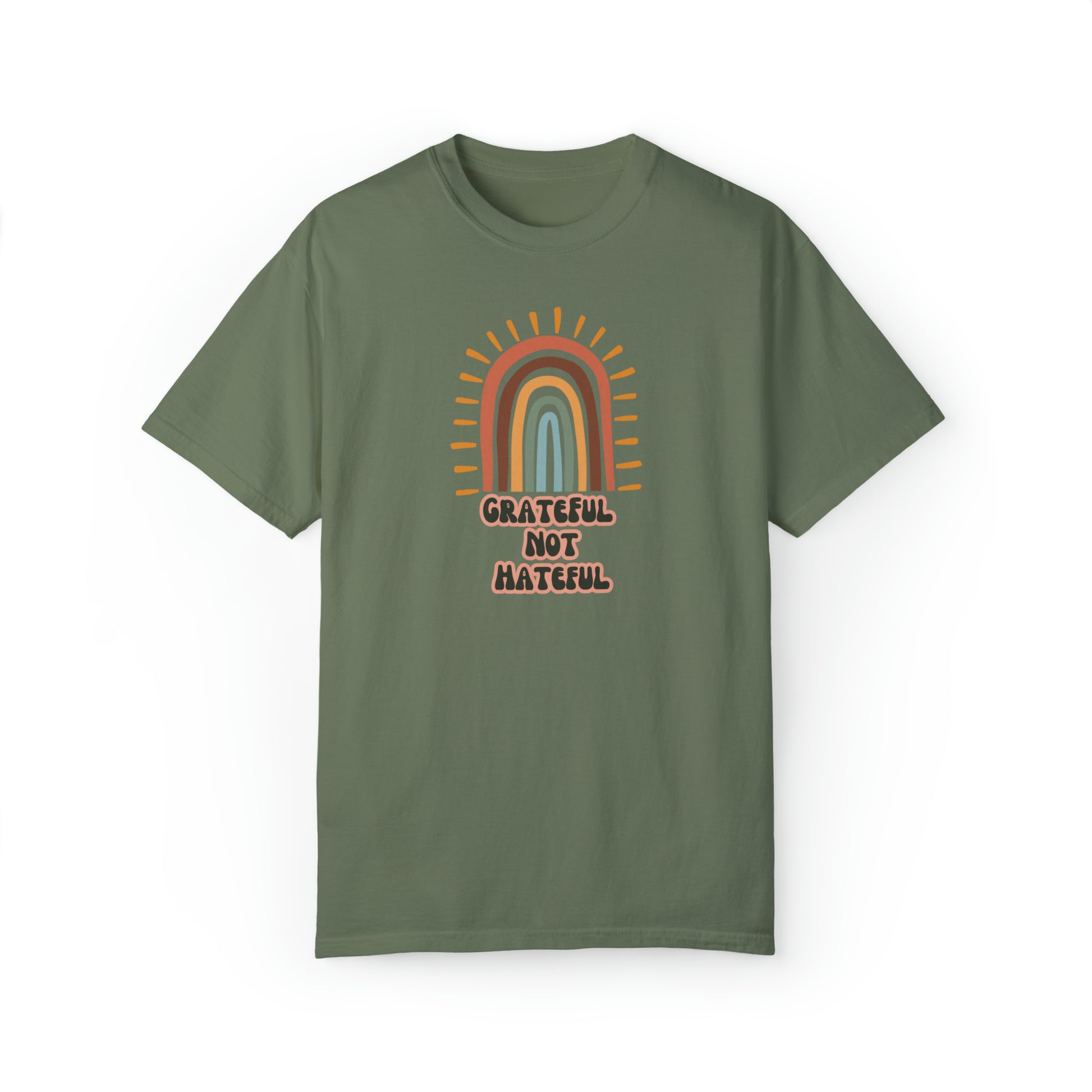 Grateful Not Hateful Rainbow T-Shirt, inclusivity shirt, rainbow shirt, LGBTQ shirt, rainbow apparel