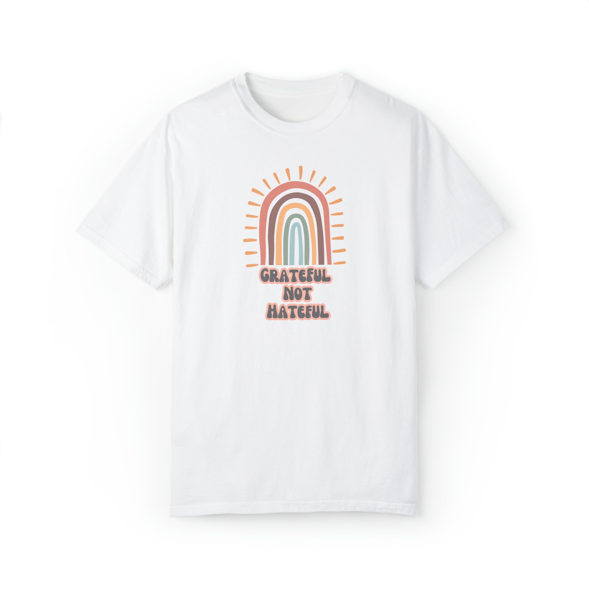 Grateful Not Hateful Rainbow T-Shirt, inclusivity shirt, rainbow shirt, LGBTQ shirt, rainbow apparel