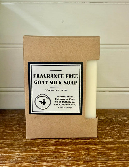 Fragrance-Free Goat Milk Soap – Unscented, Gentle Bar for Sensitive Skin, Babies, Eczema-Friendly