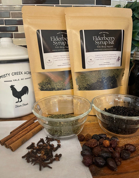 Help Your Allergies with Our All-Natural Elderberry Syrup DIY Kit/Organic Ingredients/Seasonal Allergies/Homemade with Instructional Video