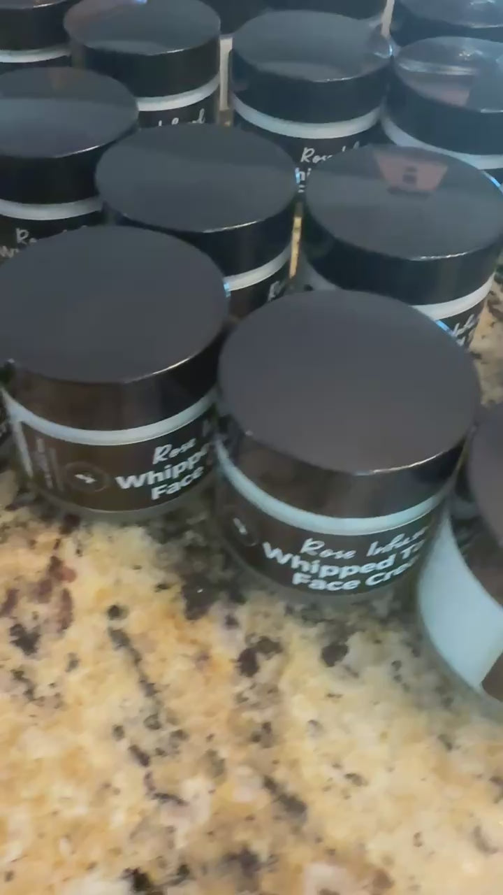 jars of rose infused whipped tallow face cream misty creek acres