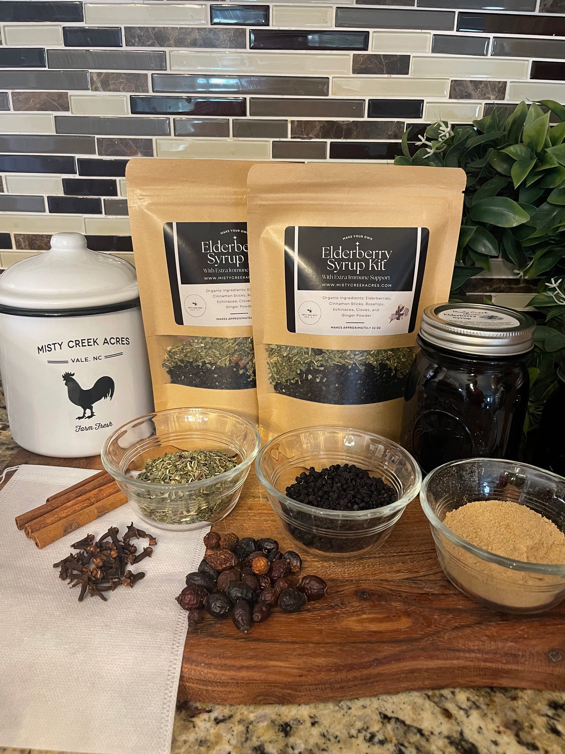 Extra Immune-Boosting Elderberry Syrup DIY Kit, Homemade Organic DIY Kiy, DIY Elderberry Syrup, Homemade elderberry syrup, Holistic medicine, Nature powered medicine kit